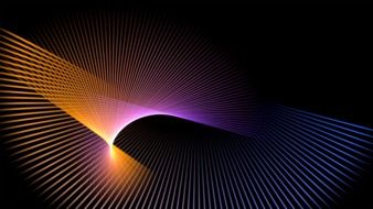 abstract moving ray