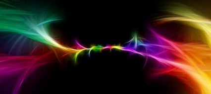 Particles Wave Circle Color