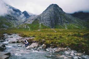 Mountain Wilderness Man Rocks