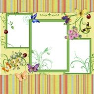 Scrapbook Background Page Yellow