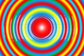 colorful rings on background
