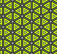 Green Pattern Triangles Design