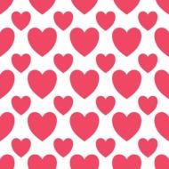 Simple Hearts Valentin Pattern