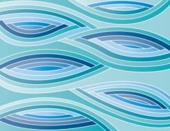 abstract background of blue waves