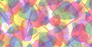 watercolour texture with abstract pattern