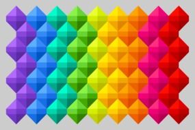 abstract background of multi-colored rhombuses