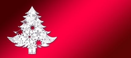 header with christmas tree