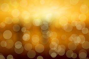 Bokeh Pattern Orange Yellow
