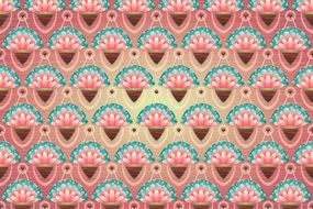 dusty pink blue floral background