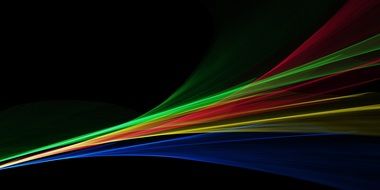 bright rainbow lines