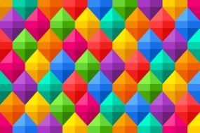 background of colored rhombuses