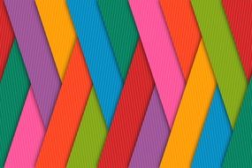 colored broad lines are woven together