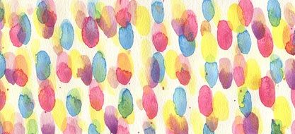 banner with watercolor colorful dots