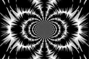 brush-shaped sound waves