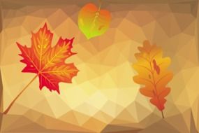 Autumn Leaf Polygonal