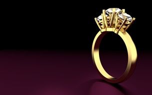Ring Jewelry Dark Background