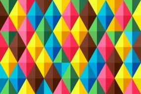 background of colored pyramids