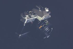 old camera in the dark