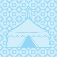Abstract Blue Circus Decorative