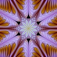 fractal purple floral pattern