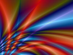 texture of colored rays