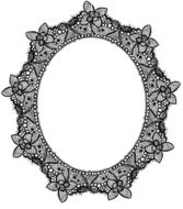 Lace Vintage Old Frame Oval