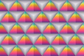 colored triangles with a gradient on the background