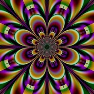 abstract floral 3d pattern