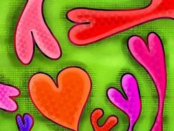 Love Heart Shapes Design