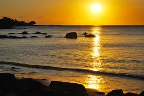 Sunset Beach Background