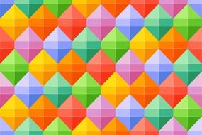 background with colorful rhombuses