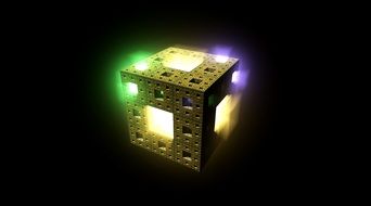 Cube Fractal Light Rays