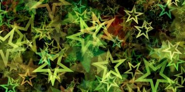 black background with big stars