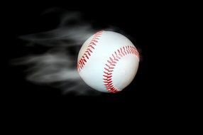 Smoking Baseball Isolated