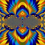 bright geometric 3d artwork