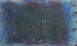 Texture Bubbles Abstract Blue