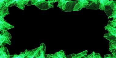 abstract green frame