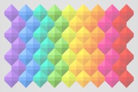 background of lines of multi-colored rhombuses