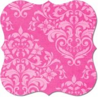 Tag Pink Damask Pattern