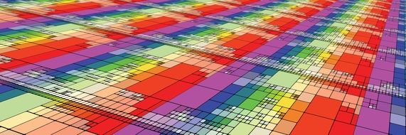 background with long colorful lines