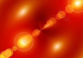 red background with yellow highlights