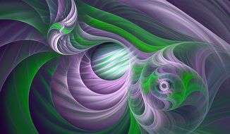 Purple Green Fractal Texture