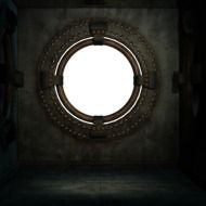 round window in the room