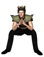 man king on white background