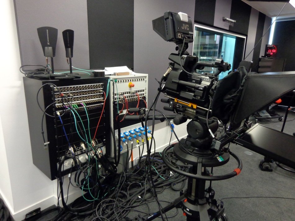 design in a television studio