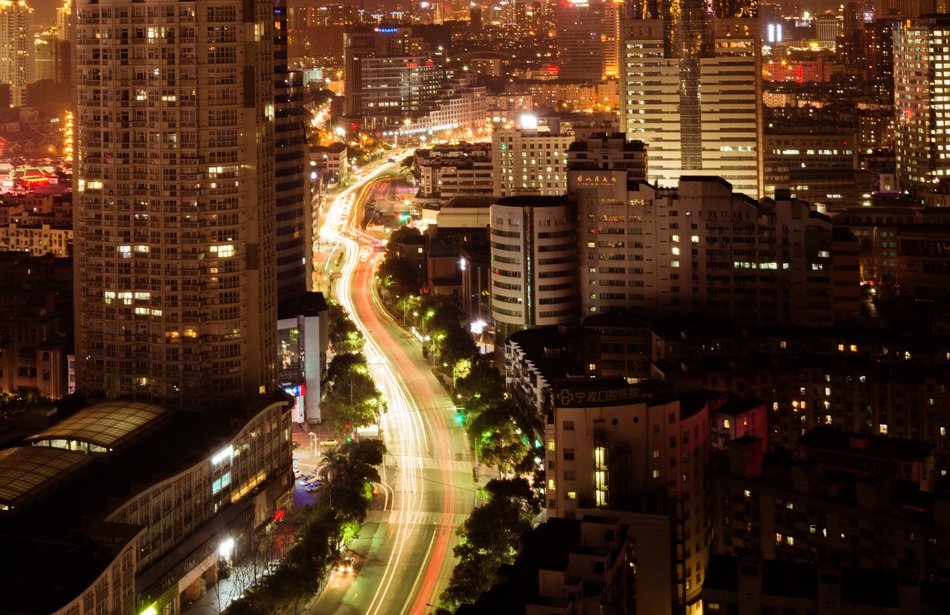 beautiful night view of the city