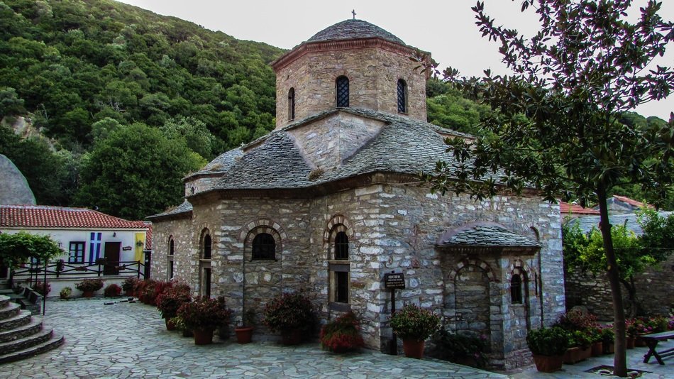 ancient orthodox church in skiathos