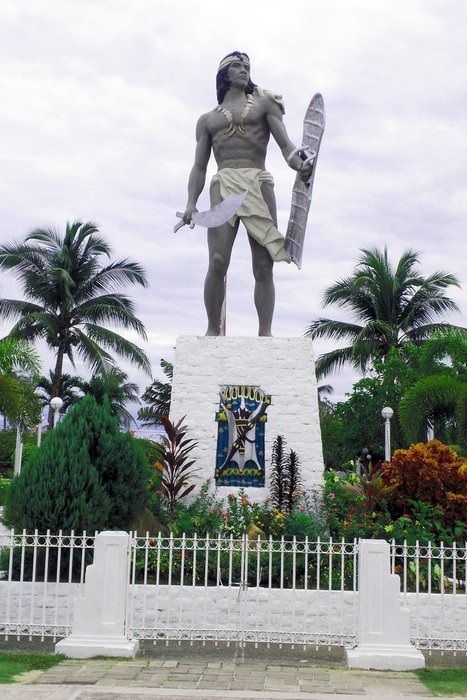 Beautiful Lapu-Lapu monument in Philippines