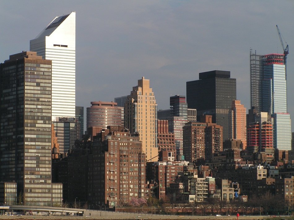 New York City on the skyline