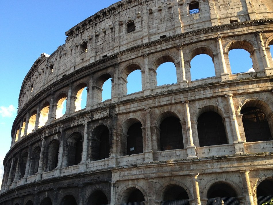 side of the coliseum in rome